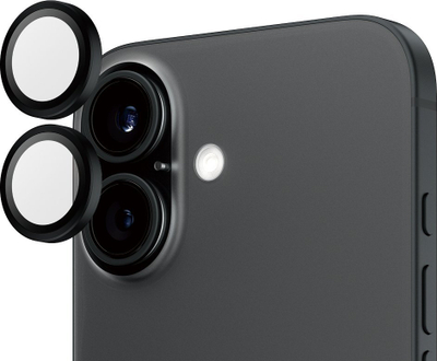 Mbrojtës kamere PanzerGlass Hoops për iPhone 16 dhe 16 Plus, i zi