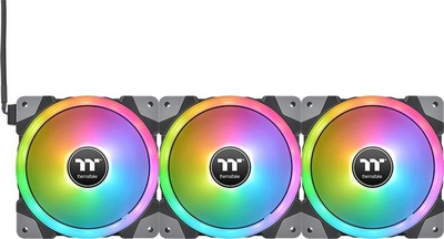 Ventilator PC Thermaltake SWAFAN EX14 RGB, 140mm, set 3 copë, i zi