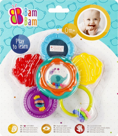 Lodër edukative BAM BAM Suction Cup Toy Flower 515039, me vakum, shumëngjyrëshe