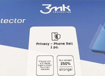 Fletë mbrojtëse për ekran 3MK Sell Privacy Phone All Safe, 5 copë, efekt privatësie, transparente