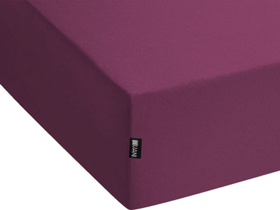 Çarçaf me lastik JANBU Cotton, 200 x 200 cm, pambuk, burgundy
