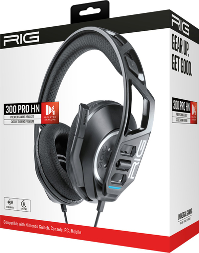 Гејминг слушалки RIG 300 Pro HN, со микрофон, 3.5mm, црни