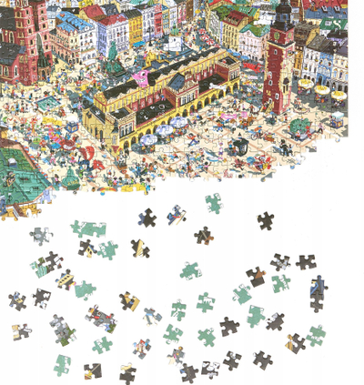 Puzzle Czuczu Puzzlove City of Krakow, 1000 pjesë, 48 x 68 cm, shumëngjyrësh