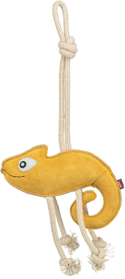 Lodër për qen Trixie Chameleon, litar lëkure, shumëngjyrëshe