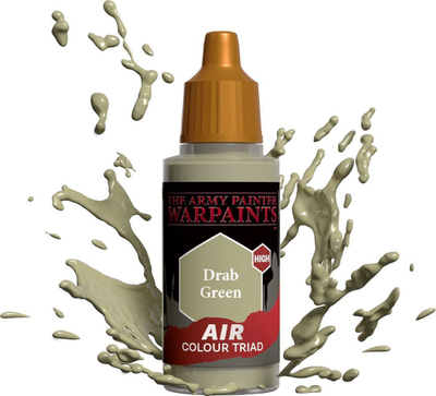 Bojë akrilike për aerograf Army Painter Warpaints Air, Drab Green, jeshile e zbehtë