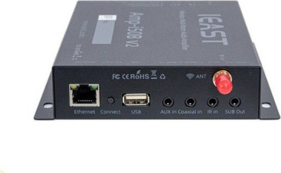 Amplifikator rrjeti iEAST AMP i50B V2, Hi Fi multiroom, Wi Fi edhe Bluetooth, i bardhë