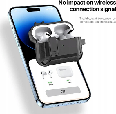 Mbrojtëse Dux Ducis Peco për AirPods 3, armor case, e zezë