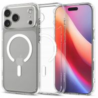 Mbulesë telefoni Spigen Ultra Hybrid T MagSafe, për iPhone 16 Pro Max, transparente, e bardhë