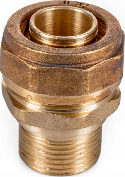 Fiting kompresiv për tub bakri Comap JEVCO, 18 mm, filetë mashkullore 3/4", bronz