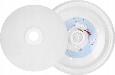 Llambë murale ADVITI Zonda AD-PL-349WLPMR4, 12W, sensor lëvizjeje, dritë neutrale, e bardhë