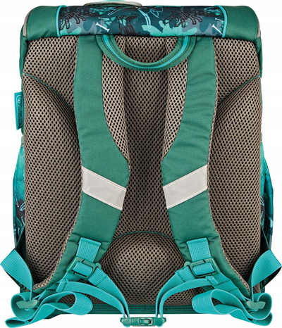 Set çantë shkolle Herlitz UltraLight Plus Green Rex, për djem, poliester, jeshile turkeze
