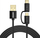 Kabllo USB CHOETECH XAC-0012-102BK, 2 në 1 Type C Micro USB, 1.2m, e zezë