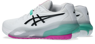 Këpucë tenisi Asics Gel-Resolution X për meshkuj, amortizim GEL, të bardha jeshile