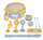 Set muzikor për fëmijë Lexibook Bluey K360BY, 7 pjesë, blu e verdhë