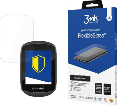 Mbrojtëse ekrani 3mk FlexibleGlass, për Garmin Edge 130, xham hibrid, transparente