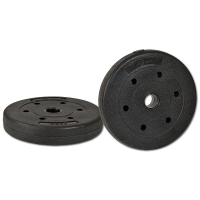 Disk peshe EB Fit 2.5 kg, beton, diametër 28 mm, i zi