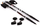 Shkopa për ecje NILS Extreme Nordic, 66-135 cm, të zinj