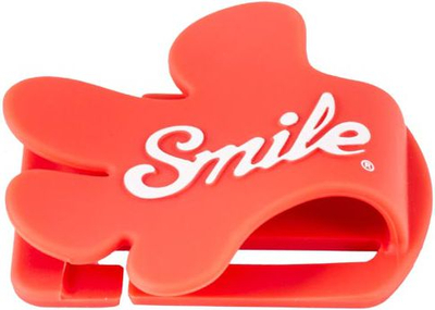 Клипс за капаче на објектив Giveme5 Smile, компактен, црвен
