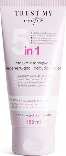 Маска за коса Trust My Sister 5 in 1, за коса со висока порозност, 150 ml
