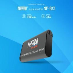 Bateri kamere Newell PLUS NP-BX1, 1380mAh, litium-jon, e zezë