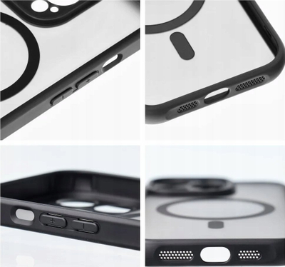 Футрола за телефон OEM Matn Full Case, MagSafe, за iPhone 16 Pro, црна