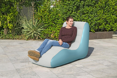 Karrige fryrë Bestway Leisure Luxe Chaise, për 1 person, për ambiente të brendshme dhe të jashtme, gri