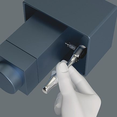 Сет шрафцигери Wera Mini 1 Zyklop, 28 делови, со мини тресачки клуч