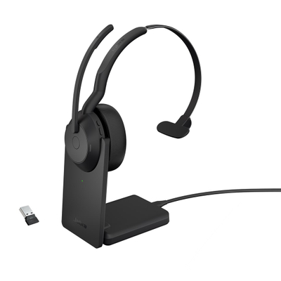 Kufje Jabra Evolve2 55 UC Mono, USB-A, wireless, e zezë