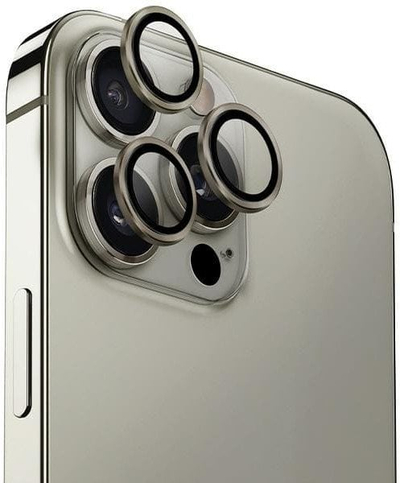 Mbrojtëse lente kamere UNIQ Optix, xham i kalit 9H, për iPhone 16 Pro, argjend