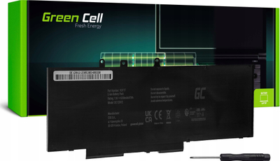 Bateri laptopi Green Cell 93FTF GJKNX, 7.6V, 6200mAh, e zezë