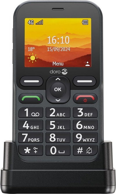 Telefoni Doro Handy Leva L10, me butona fizikë, i zi
