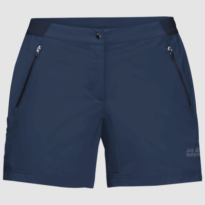 Pantallona të shkurtra për femra Jack Wolfskin Trail Shorts W, Nr. 42, të kaltra