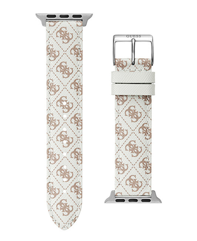 Rrip dore Guess për goca, për Apple Watch (38–41 mm), i bardhë