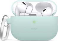 Këllëf silikoni Elago për AirPods Pro 2, me karabinë, mint