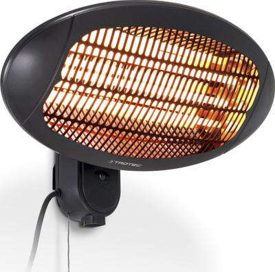 Ngrohës me rreze infra të kuqe Trotec IR 2000 S, 2000W, për mur, i zi