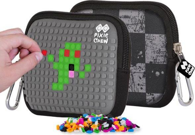Portofol Pixie Crew Storage Pouch, panel silikoni, 15 cm, gri