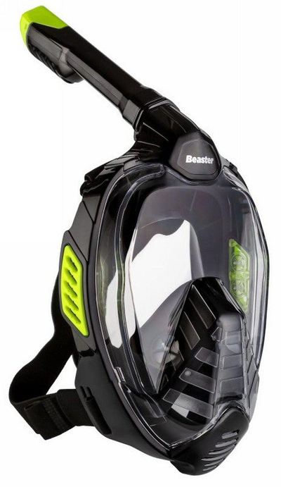 Maskë snorkeling Beaster BS1523SF, full face, L/XL, e zezë