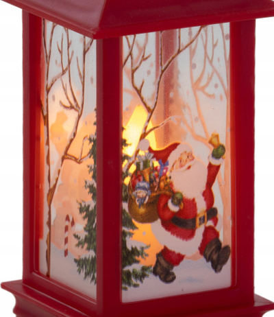 Qiri metalik dekorativ Feeric Lights and Christmas, me LED, me motive Krishtlindjesh