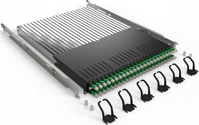 Sistem menaxhimi kabllosh PatchBox PLUS+, 24x STP CAT 6a, për rack 19", i zi