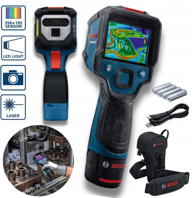 Kamerë termike Bosch GTC 12V-450-13, USB-C, IP54, blu