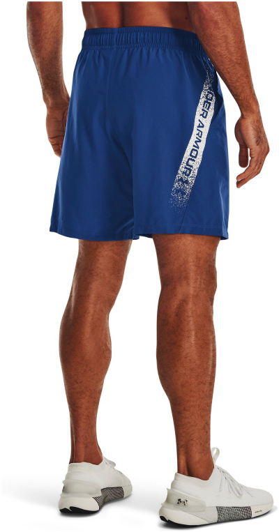 Pantallona të shkurtra sportive Under Armour Woven Graphic, për meshkuj, poliester, blu