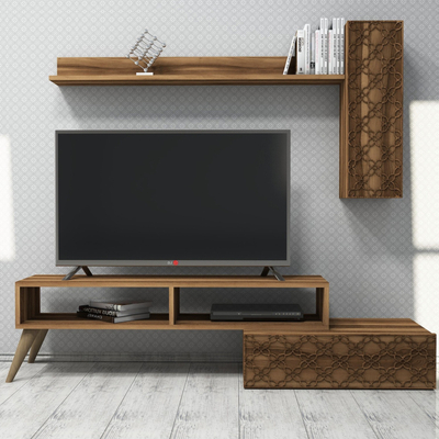 Komodë TV Hommy Craft Planet, 150 cm, chipboard 18 mm, dru Nuc