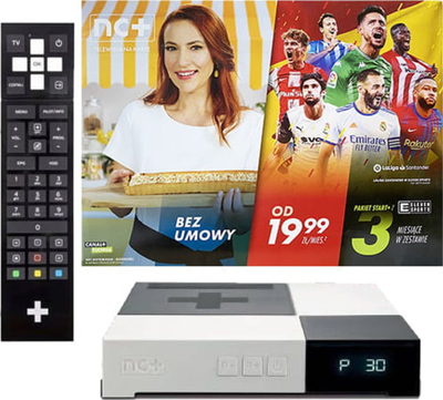 Dekoder satelitor Nc+ Prepaid Start+, HD, 3 muj Eleven Sports, i zi