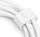 Kabllo Digitus USB-C silikoni, 0.5 m, 60 W, e bardhë