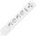 Prizë zgjatëse ORNO OR-AE-13243, 4 dalje 2x USB, kabllo 3m, e bardhë