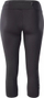 Legginsa sportive IQ Cross The Line Nukia 3/4, për vrap, me xhep, të zeza