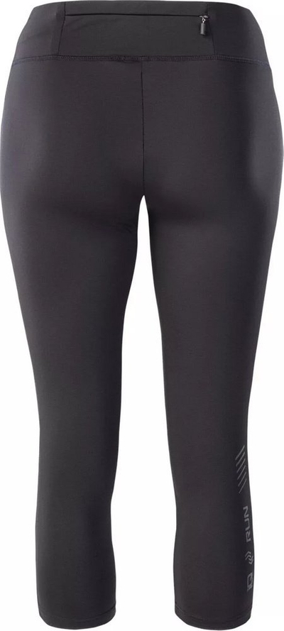 Legginsa sportive IQ Cross The Line Nukia 3/4, për vrap, me xhep, të zeza
