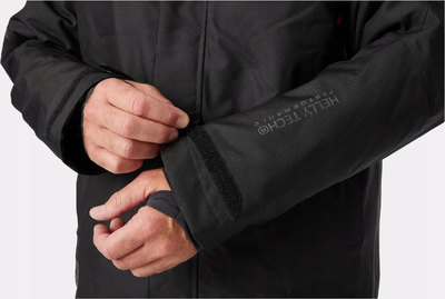 Xhaketë dimri Helly Hansen 71345 për burra, e papërshkueshme nga uji, madhësia XL, e zezë