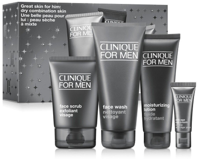 Set kujdesi fytyre Clinique For Men Great Skin For Him, për lëkurë të thatë dhe të kombinuar, për burra
