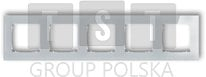 Kornizë elektrike ICON Five Fold, 5 vende, efekt xhami, gri